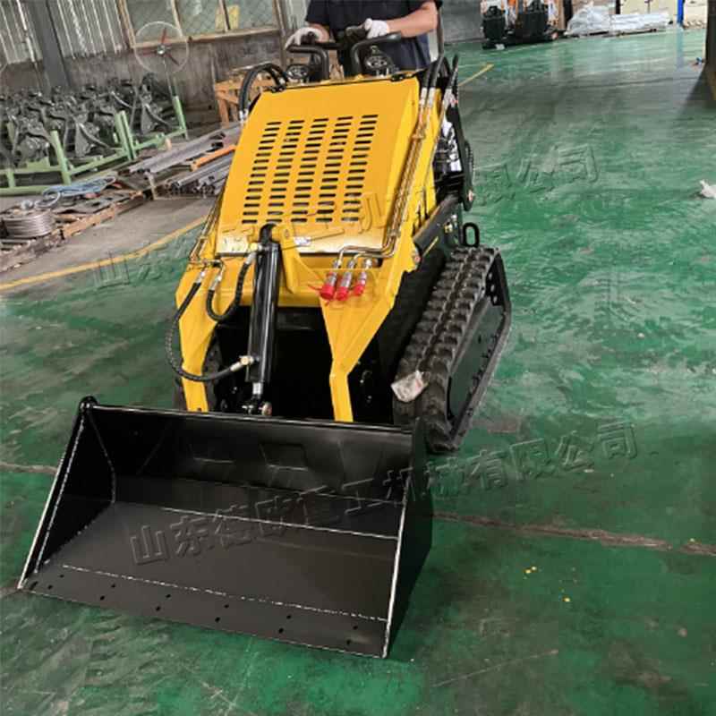 小型滑移装载机 建筑工程物料运输搬运车 380型果园农用铲挖车